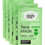 Masque Visage Peel-Off au concombre 5pièces SENCE