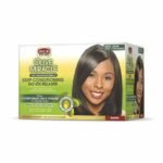 African Pride Olive Miracle, kit Défrisant Ultra-Traitant et anti-casse, 5500 FCFA